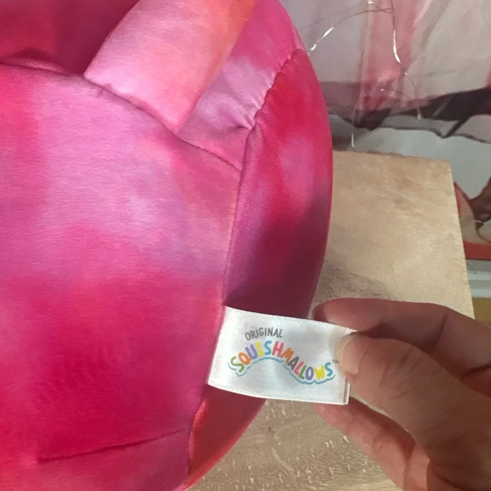 Squishmallows Pink Tie-Dye Cat Plush